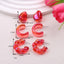 Simple Style Vintage Water Drop Acrylic Plated Women's Earrings