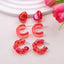 Simple Style Vintage Water Drop Acrylic Plated Women's Earrings