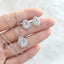 Elegant Water Drop Zirconia Jewelry Set - Women's Necklace and Earrings