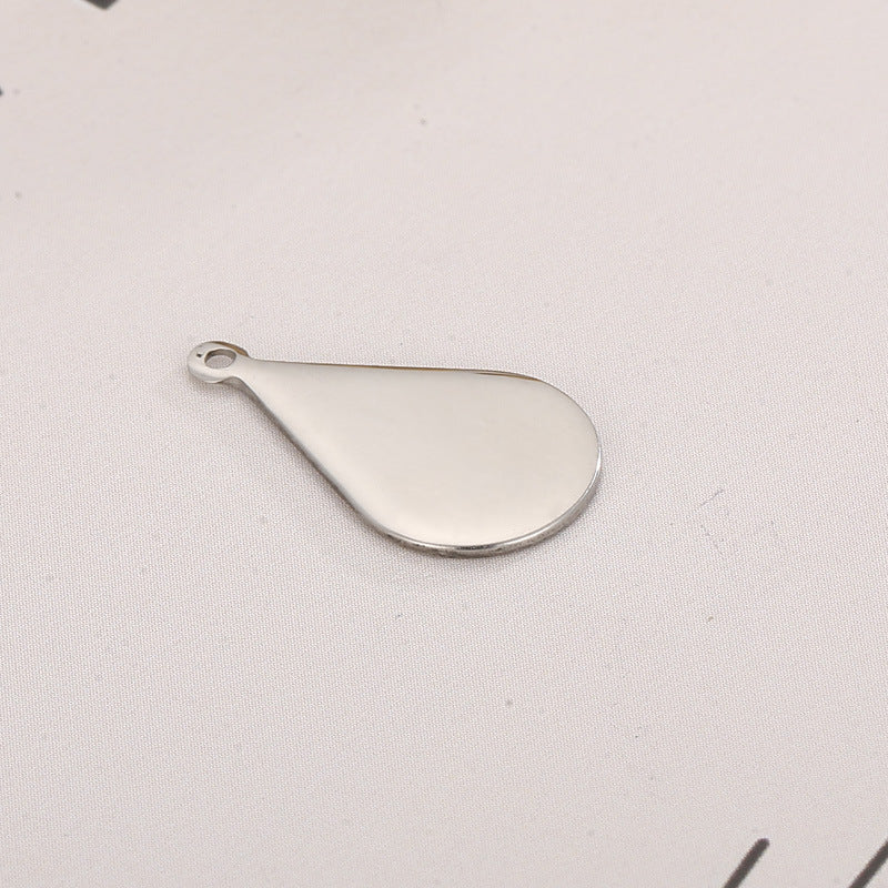 Stainless Steel Geometric Water Drop and Rhombus Charms for DIY Jewelry Making