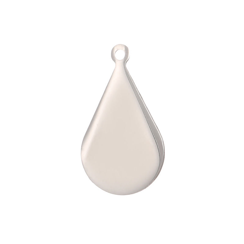 Stainless Steel Geometric Water Drop and Rhombus Charms for DIY Jewelry Making