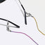 Simple Two-piece Colorful Bead Hollow Chain Spectacle and Mask Copper Chain