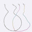Simple Two-piece Colorful Bead Hollow Chain Spectacle and Mask Copper Chain