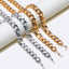 Simple Vintage Gold Silver Thick Chain Aluminum Glasses and Mask Chain Set
