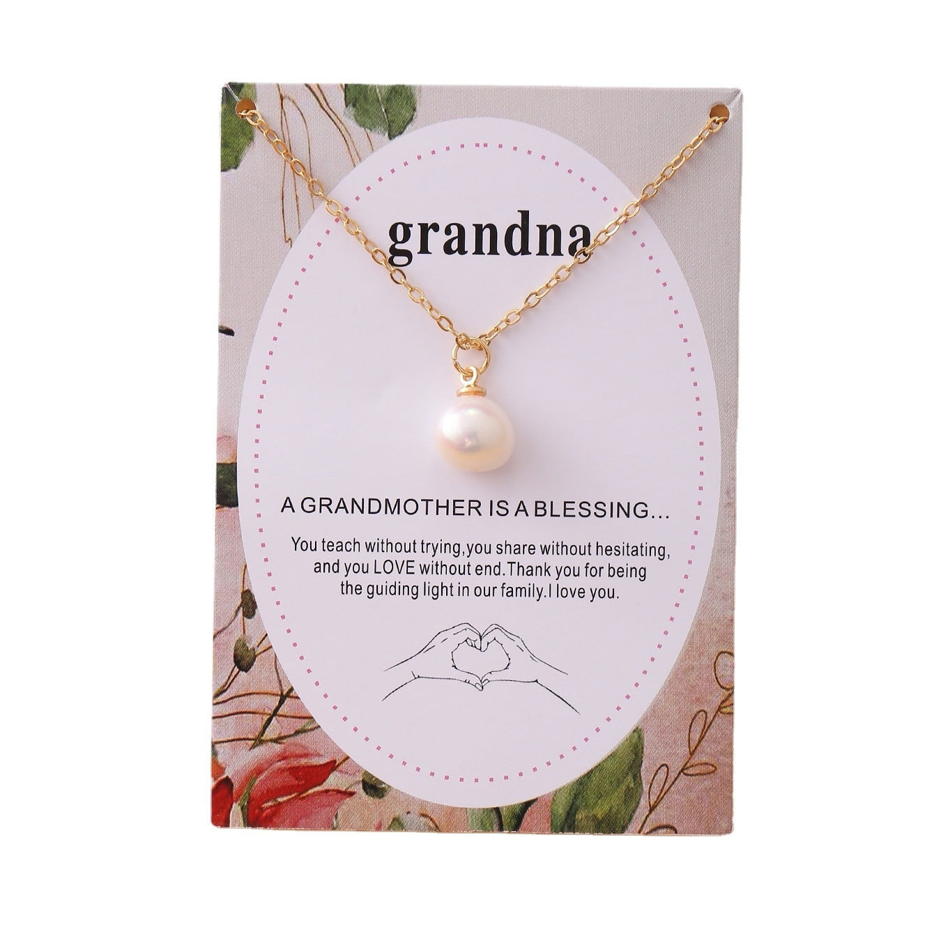 Simple Baroque Pearl Pendant Adjustable Vintage Necklace