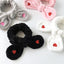 Simple Embroidered Red Rabbit Ears Hair Band with Gift Bag