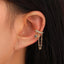 Simple Zircon Star Chain Ear Cuff Clip