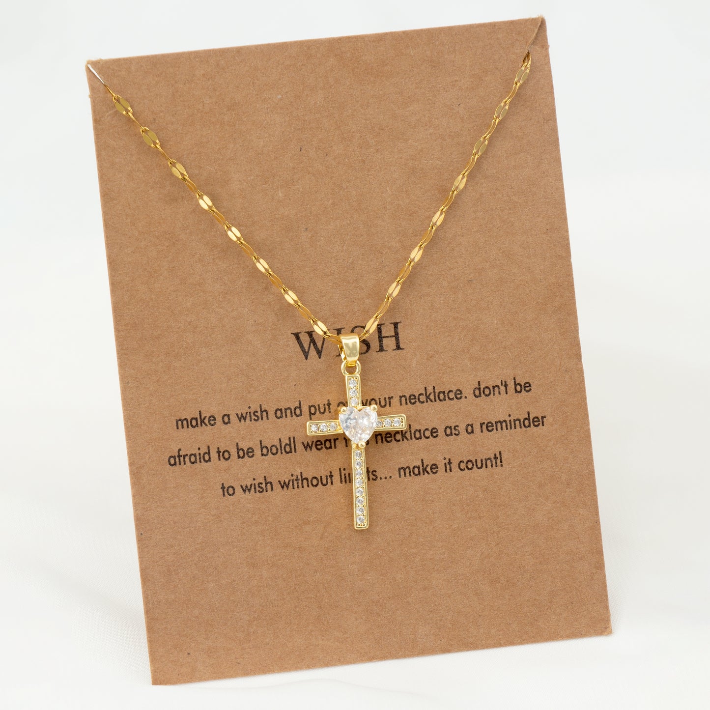 18K Gold Plated Vintage Geometric Cross Pendant Necklace with Rhinestones and Pearl Zircon