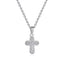 18K Gold Plated Stainless Steel Cross Pendant Necklace for Women and Men