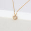 18K Gold Plated Heart Shape Zircon Pendant Necklace