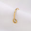 Stainless Steel Gold Fake Nose Ring for Couples - Non-Piercing Punk Nose Jewelry