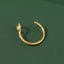 Stainless Steel Gold Fake Nose Ring for Couples - Non-Piercing Punk Nose Jewelry