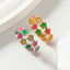 Stainless Steel Colorful Star Enamel Rings for Women