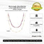 14K Gold Plated Sterling Silver Geometric Double Layer Necklace with Freshwater Pearl and Purple Mica