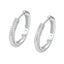 Sterling Silver Geometric Moissanite Wrap Earrings with GRA Certificate