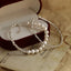 Sterling Silver Geometric Pearl Beaded Bracelet and Necklace Set