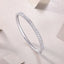 Sterling Silver Moissanite Bangle with GRA Certificate