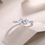 Sterling Silver Moissanite Heart Ring