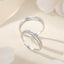 Sterling Silver Mobius Couple Rings Adjustable Set