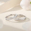 Sterling Silver Mobius Couple Rings Adjustable Set