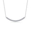 Sterling Silver Moissanite Geometric Necklace with GRA Certificate