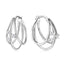 Sterling Silver Moissanite Earrings - Classic Style Fashion Hoops