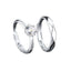 Sterling Silver Moissanite Couple Rings with Classic Inlay Design