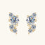 Sterling Silver U Shape Moissanite Stud Earrings for Women