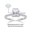 Sterling Silver Square Moissanite Inlay Ring