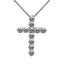 Streetwear Cross Copper Zircon Pendant Necklace for Men and Women