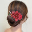 Handmade Streetwear Flower Fabric Rose Hair Comb Bridal Hairpin Ornament