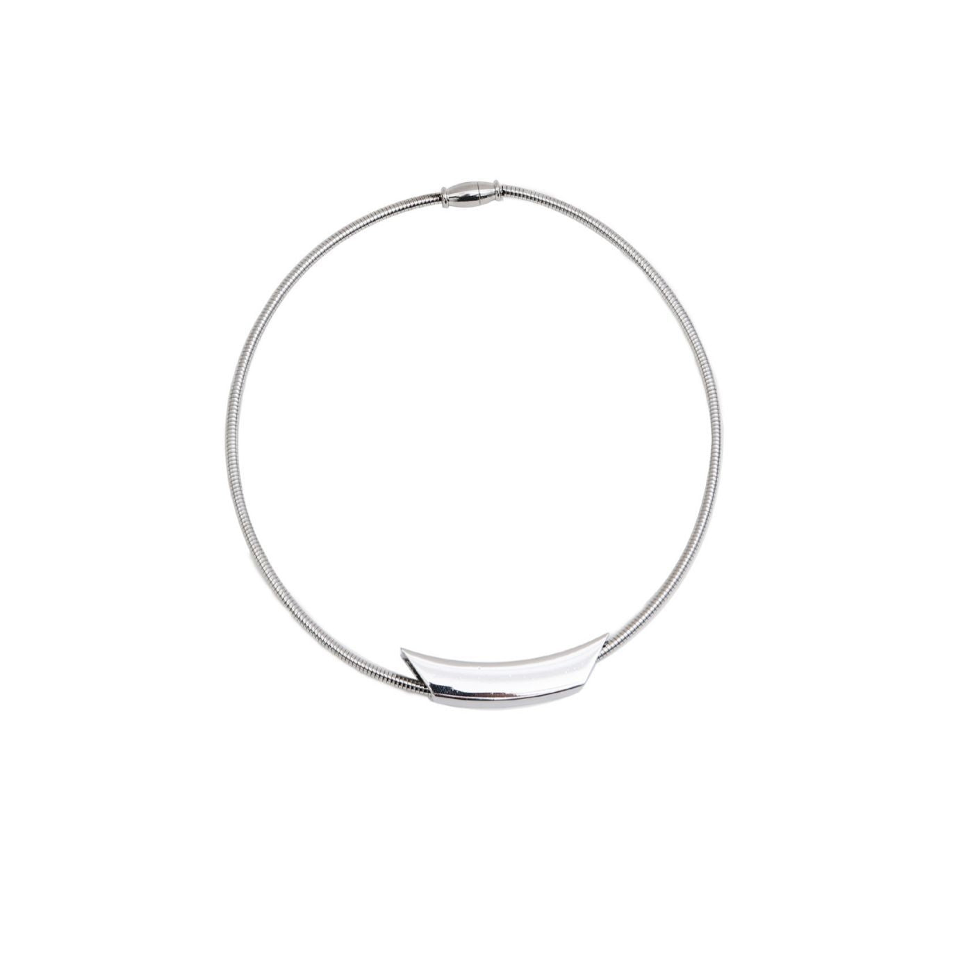 Streetwear Geometric Silver Alloy Choker Necklace for Women