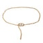 Streetwear Geometric Metal Plated Women's Chain Belt Body Chain Fashion Accessory