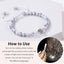 Geometric Natural Stone Projection Bracelets with Custom Photo Beads