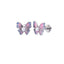 Heart Shape Snake & Butterfly Zircon Titanium Steel Lip and Ear Stud