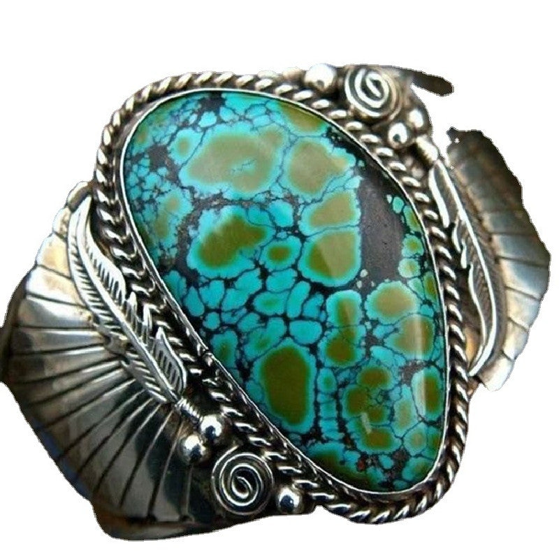 Irregular Turquoise Alloy Vintage Boho Ring