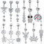 Streetwear Owl & Butterfly Zircon Inlay Stainless Steel Belly Ring