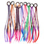 Streetwear Solid Color Rubber Band Hair Tie for Kids - Handmade Braided Ponytail Accessory