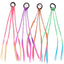 Streetwear Solid Color Rubber Band Hair Tie for Kids - Handmade Braided Ponytail Accessory