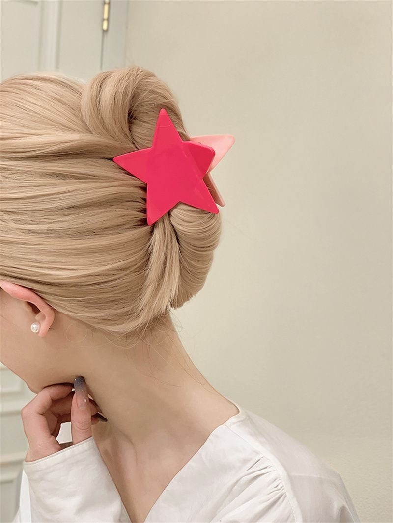 Streetwear Star Shark Hair Claw Clip - Niche Design Hair Accessory