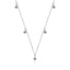 Sterling Silver Moissanite Starry Sky Necklace with PT950 Gold Plating