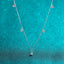 Sterling Silver Moissanite Starry Sky Necklace with PT950 Gold Plating