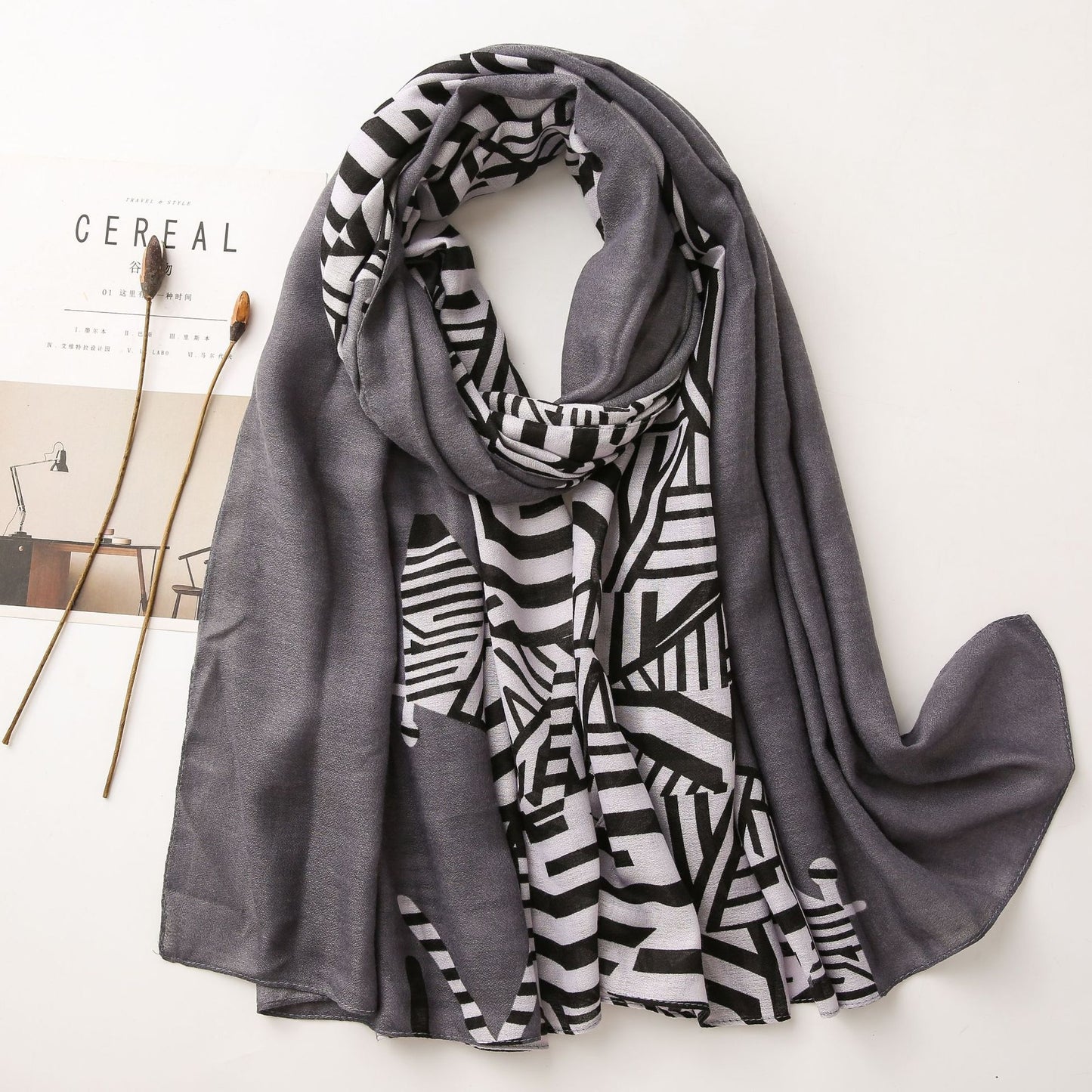 Summer Korean Style Lightweight Cotton Linen Silk Scarf Shawl