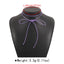 Sweet Artistic Candy Color Bow Knot Wax Line Choker Necklace