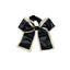 Sweet Black Bow Knot Ribbon Hair Tie for Low Ponytail