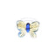 Sweet Summer Handmade Glass Butterfly Women's Ring