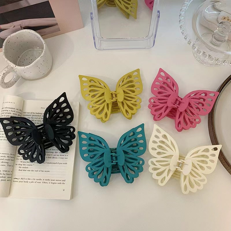 Sweet Butterfly Double Layer Hollow Hair Claw Clip