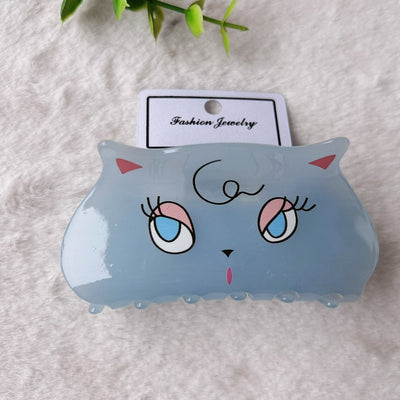 Sweet Cat Acrylic Cartoon Hair Claw Clip - Non-Slip Cute Design