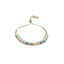 Sweet Colorful Purple Zircon Rectangle Copper Bracelet - Elegant and Unique Design