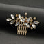 Sweet Flower Rhinestone Bridal Hair Comb Accessory